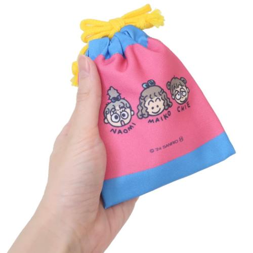 レトロ　サンリオ　るるる学園　巾着袋 るるる学園 サンリオ キャラクター 巾着袋 ミニ巾着