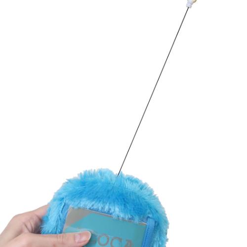 セサミストリート キャラクター 定期入れ リール付きフェイスパスケース クッキーモンスター