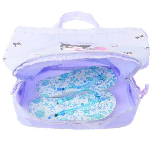 プールバッグ 2層ナップサック サンリオ クロミ パープル マルヨシ 海プール レジャー用品 女の子