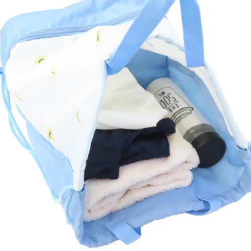 2層ナップサック プールバッグ おさるのジョージ サックス マルヨシ 海プール レジャー用品