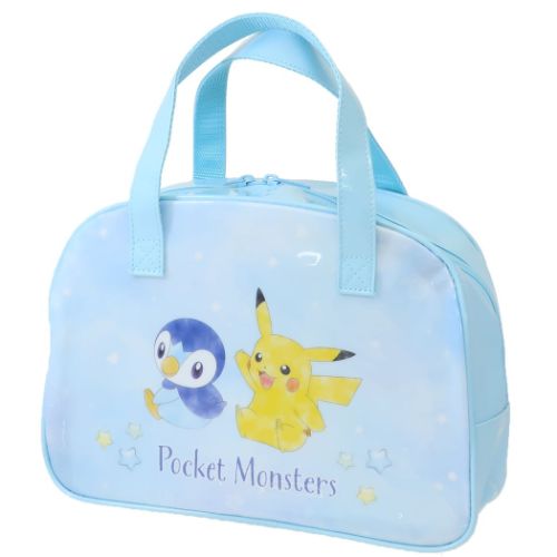 プールバッグ ボストンバッグ サックス ポケットモンスター ポケモン マルヨシ ビニールボストンバッグ 海プール レジャー用品