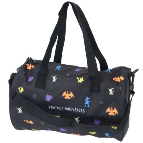 プールバッグ ロールボストン ポリエステル ポケモン ポケットモンスター クロ シルエット マルヨシ