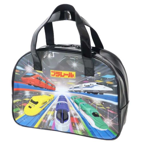 プールバッグ ボストンバッグ プラレール クロ タカラトミー 鉄道