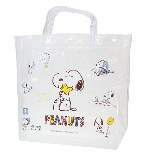 PEANUTS スヌーピー キャラクター プールバッグ ビニール角型