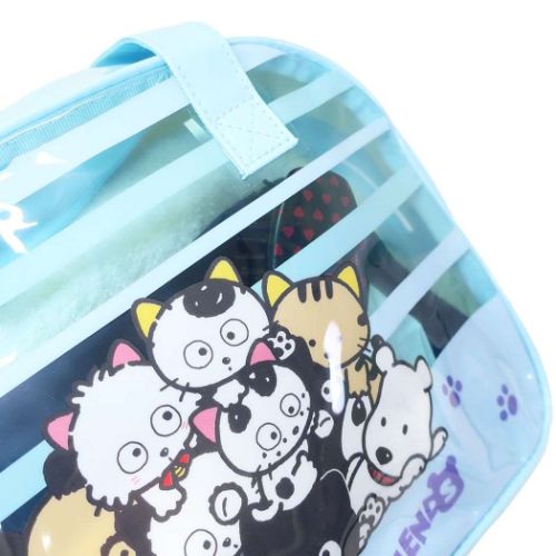 プールバッグ ボストンバッグ タマ＆フレンズ サックス マルヨシ ビニールボストンバッグ 海プール レジャー用品 ビーチバッグ キッズ 女の子 男の子