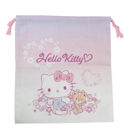 ハローキティ グッズ 巾着袋 キャラクター 巾着M ピンク
