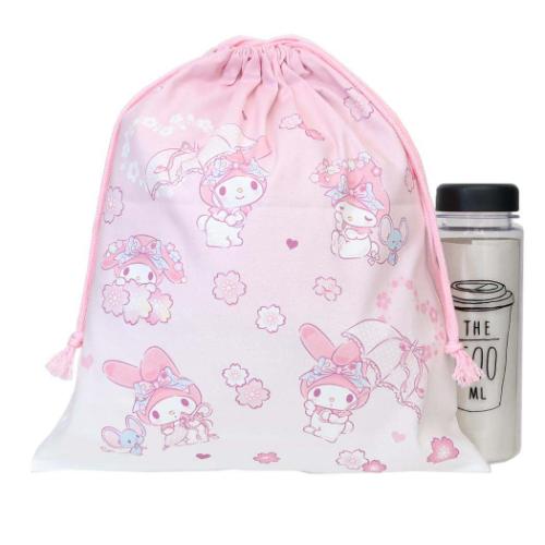 巾着L 巾着袋 マイメロディ ピンク サンリオ マルヨシ 新学期準備雑貨 幼稚園 小学生 キャラクター