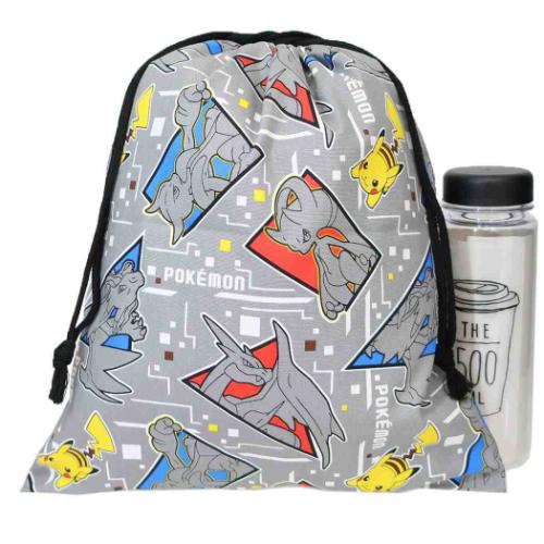 ポケットモンスター 巾着袋 巾着L グレー ポケモン マルヨシ
