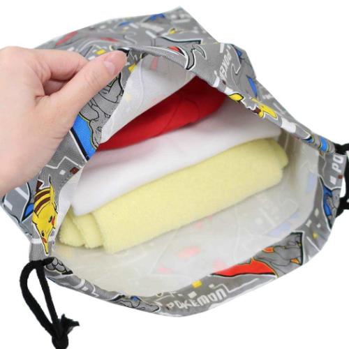 ポケットモンスター 巾着袋 巾着L グレー ポケモン マルヨシ