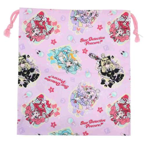 巾着M 巾着袋 名探偵プリキュア！ マルヨシ 新学期準備雑貨