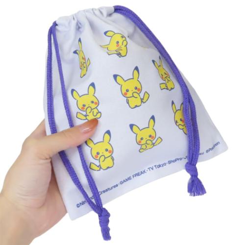 巾着袋 キャラクター巾着S ポケットモンスター パープル マルヨシ ポケモン