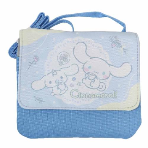 クリップポケット クリップポケットショルダー付き サックス シナモロール サンリオ マルヨシ 子供用ポーチ キッズポーチ