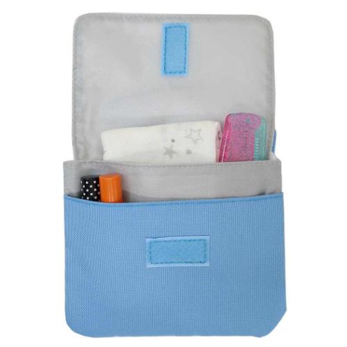 クリップポケット クリップポケットショルダー付き サックス シナモロール サンリオ マルヨシ 子供用ポーチ キッズポーチ