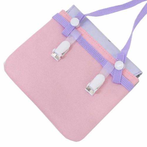 クリップポケット マイメロディ＆クロミ クリップポケットショルダー付き パープル サンリオ マルヨシ 子供用ポーチ キッズポーチ