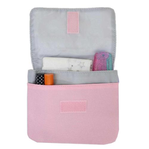 クリップポケット マイメロディ＆クロミ クリップポケットショルダー付き パープル サンリオ マルヨシ 子供用ポーチ キッズポーチ