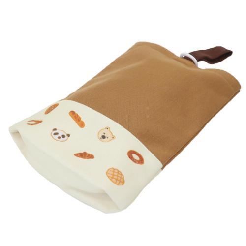 シンプルシューズケース パンどろぼう シューズバッグ マルヨシ キャメル 新入学