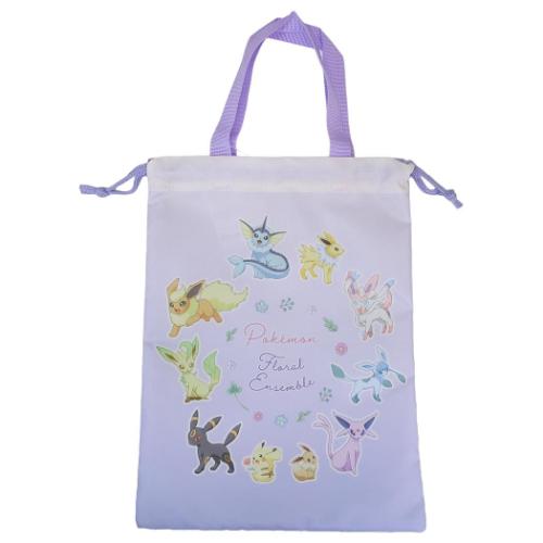 ポケットモンスター キャラクター シューズバッグ 巾着シューズケース パープル ポケモン