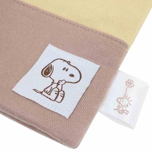 スヌーピー シンプルシューズケース シューズバッグ ベージュ 新入学 ピーナッツ キャラクター
