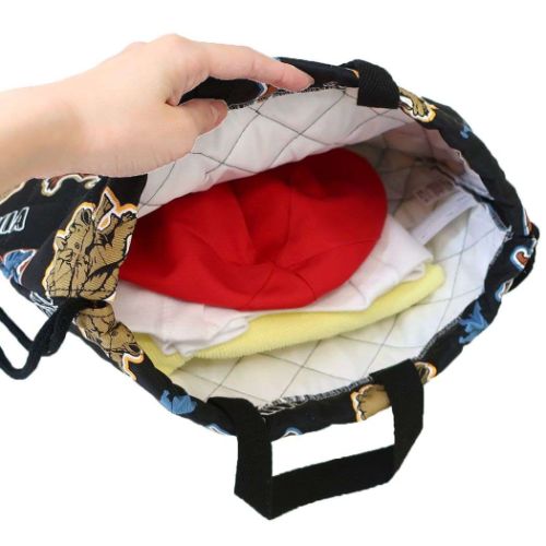 キルトナップサック ナップサック 恐竜 アニア アニマルアドベンチャー クロ マルヨシ