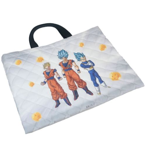a  柄　ドラゴンボールＺ　キルティング生地　お道具袋　図書本入れ　ハンドメイド ドラゴンボール レッスンバッグ キルトレッスンバッグ ドラゴンボール