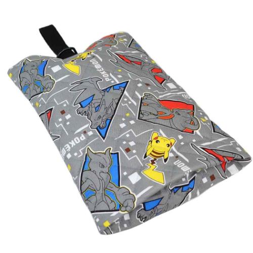 ポケットモンスター キャラクター シューズバッグ キルトシューズケース グレー ポケモン