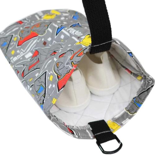 ポケットモンスター キャラクター シューズバッグ キルトシューズケース グレー ポケモン