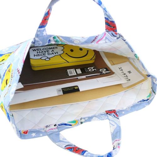 キルトレッスンバッグ大 レッスンバッグ サックス プラレール 鉄道 マルヨシ ジュニアお稽古かばん 新学期準備雑貨