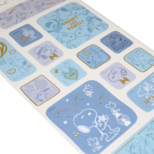 PEANUTS スヌーピー キャラクター シールシート ラインステッカーズ