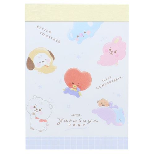 【激安アウトレット!】 限定品 BT21 LINE FRIENDS キャラクター メモ帳 ミニミニメモ おやすみいっぱい utubyo.11joho.biz utubyo.11joho.biz