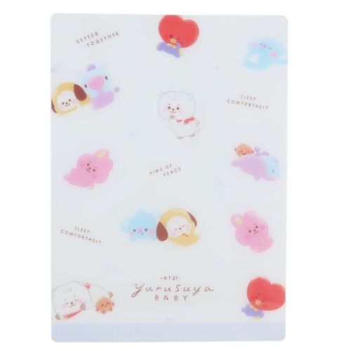 キャラクターのシネマコレクションbt21 商品 下敷き キャラクター 下じき おやすみいっぱい 国際ブランド