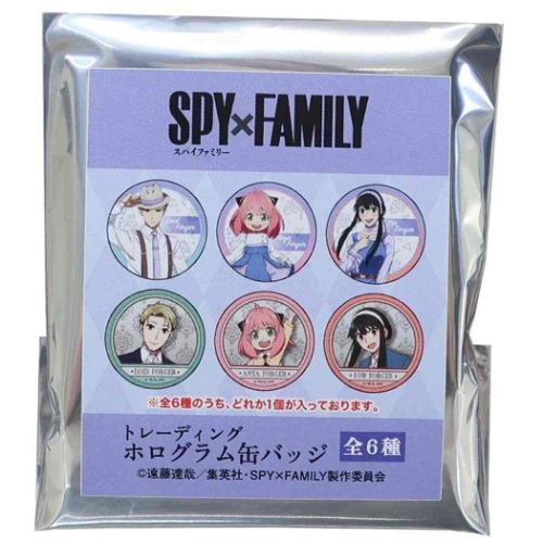 スパイファミリー SPY FAMILY トレーディングホロ缶バッジ全6種 缶バッジ MIX 少年ジャンプ アニメキャラクター