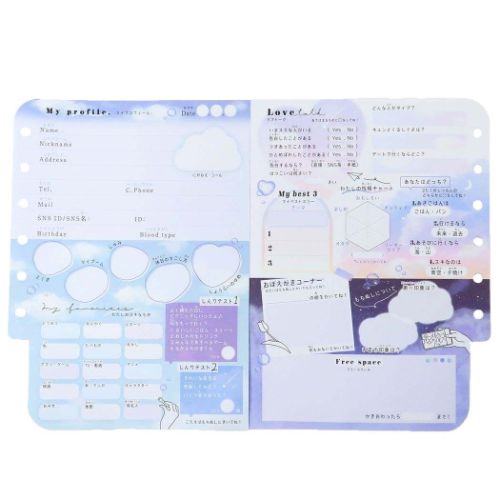 カミオジャパン プロフィールブック プロフィール帳 SKY MEMORY 新学期