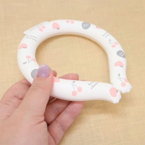 夏用クールネック 首もとひんやりアイスループ Sサイズ bonne chance カミオジャパン ICE LOOP 熱中症対策 子供 冷却