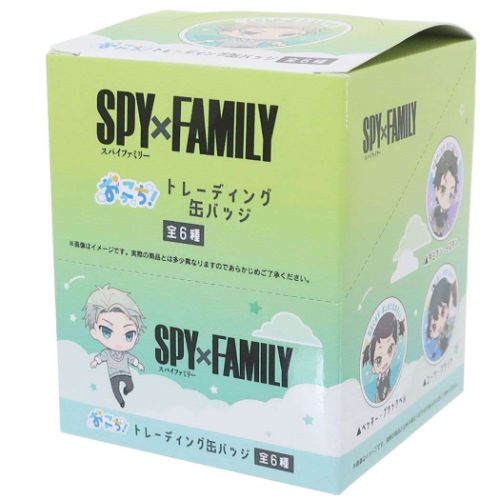 スパイファミリー SPY FAMILY グッズ 缶バッジ アニメキャラクター トレーディング缶バッジ 全6種 6個入セット おっこち2