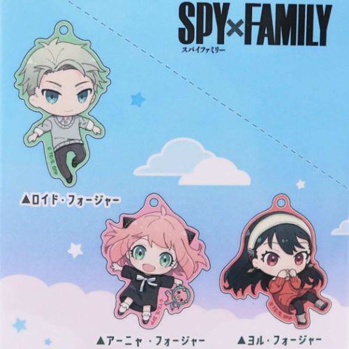 スパイファミリー SPY FAMILY グッズ キーリング アニメキャラクター トレーディングアクリルキーホルダー 全6種 6個入セット おっこち2