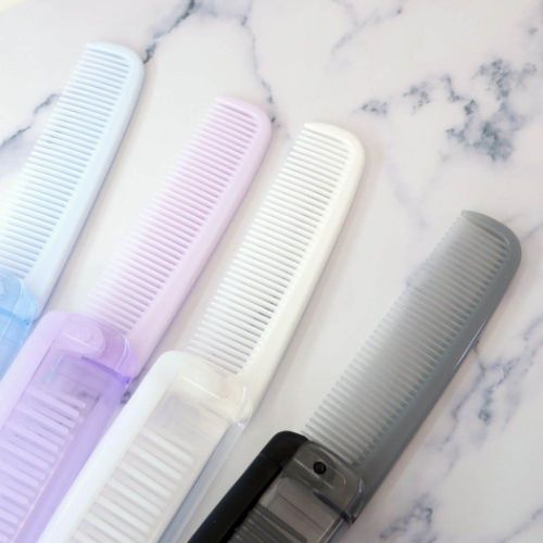 ヘアブラシ 折りたたみブラシ＆コーム モードカラー カミオジャパン