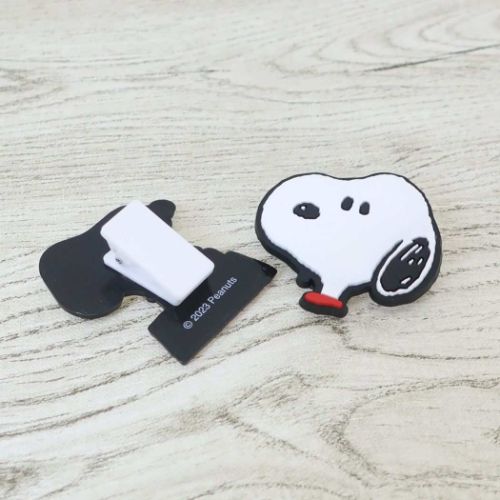 SNOOPY - スヌーピーラバークリップ SNOOPY スヌーピー ラバー 両面 クリップ ルーシー＆スヌーピー