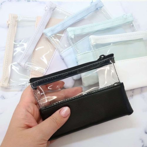 ミニポーチ 2ポケットクリアミニポーチ カミオジャパン 小物入れ