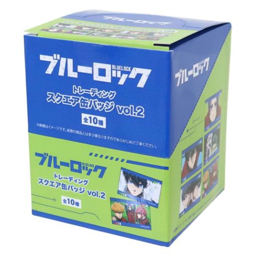 トレーディングスクエア缶バッジ 全10種 10個入セット 缶バッジ ブルー 