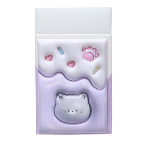 ぷっくり消しゴム WITH YOU ANIMAL けしごむ カミオジャパン クリーム
