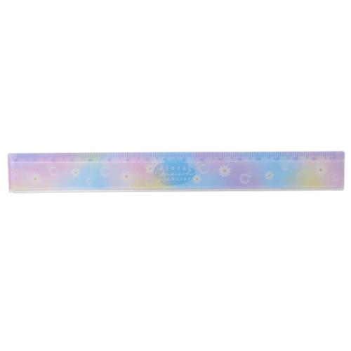 ものさし スリム17cm定規 FLORAL MOOD 新入学 カミオジャパン 新学期準備文具
