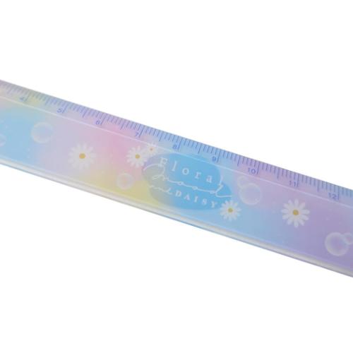 ものさし スリム17cm定規 FLORAL MOOD 新入学 カミオジャパン 新学期準備文具