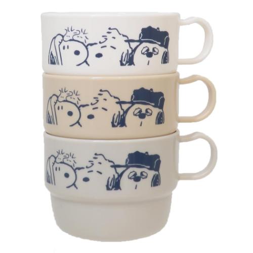 スヌーピー プラカップ コップ3個セット CLOSE UP2 ピーナッツ カミオジャパン