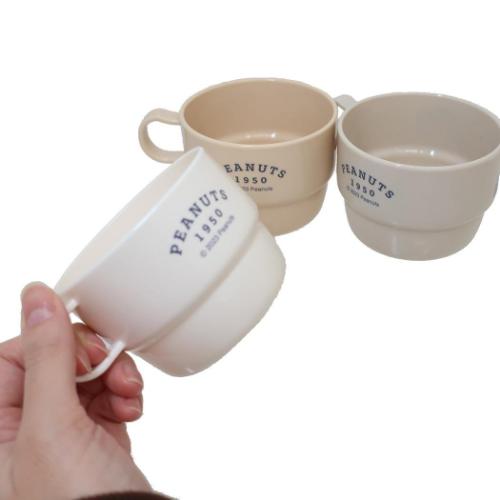 スヌーピー プラカップ コップ3個セット CLOSE UP2 ピーナッツ カミオジャパン