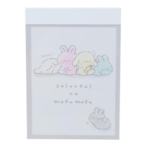 カミオジャパン メモ帳 ミニメモ カラフルナモフモフ かわいい