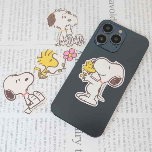 スヌーピー ピーナッツ キャラクター キャラクターステッカー ミニデコステッカー