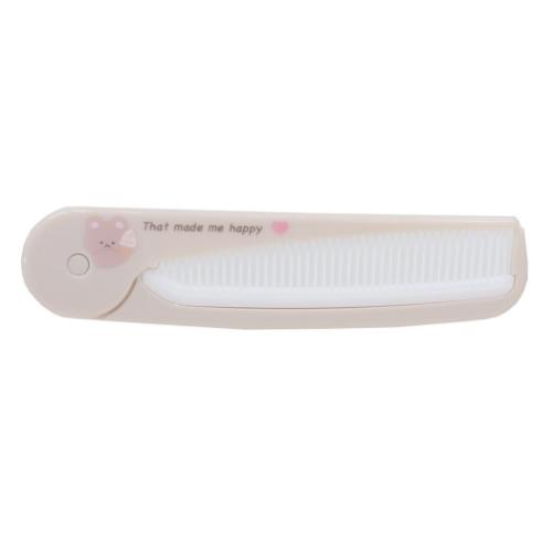 くし スリム折りたたみコーム Girly up cosme QUATRE BEAR カミオジャパン 折りたたみブラシ 櫛