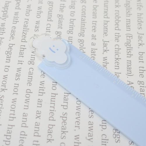 ものさし チルクラウド マスコット付き14cm定規 COLORFUL MOFU 新入学 カミオジャパン 新学期準備文具 小学生