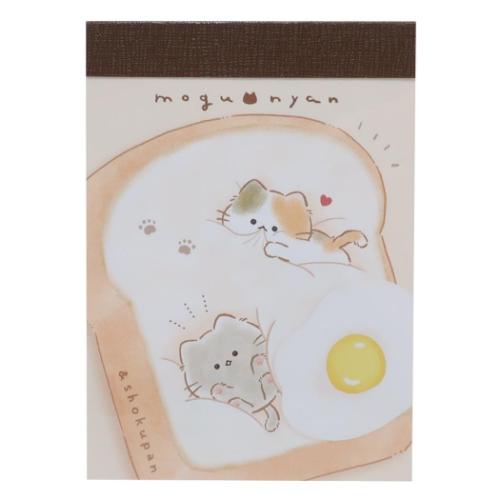 ミニメモ もぐにゃん メモ帳 カミオジャパン 食パン 新入学 グッズ