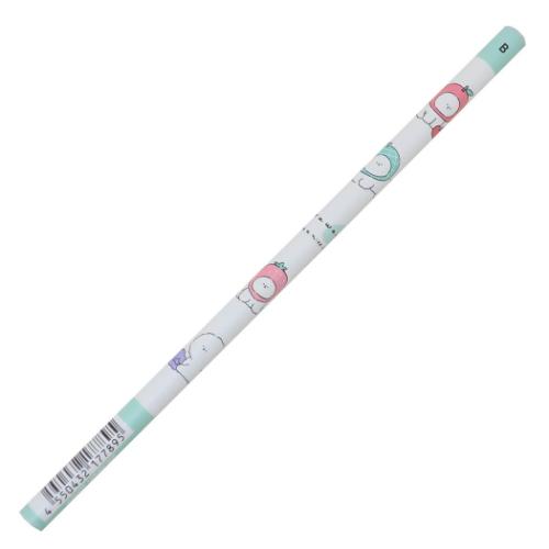 鉛筆 YURUWAN マット軸えんぴつ B くだもの 新入学 新学期準備文具